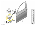 Dobradiça Inferior Porta Bmw 320i F30 2013 a 2018 Diant Esq - Imagem 2
