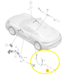 Chicote Forro Porta Porsche 718 Cayman S 2018 2023 Esquerdo - Imagem 2