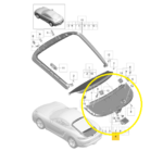 Acabamento Tampa Porta Malas Porsche 718 Cayman S 2018 2023 - Imagem 2