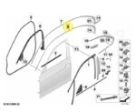 Friso Moldura Arco Porta Bmw 320i F30 2013 a 2018 Tras Esq - Imagem 2