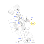 Bolsa Suspensao Ar Land Rover Defender D300 2024 Traseir Esq - Imagem 3