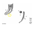 Acabamento Soleira Puxador Capo Bmw M2 Coupe G87 22 25 Esq - Imagem 2