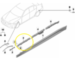 Suporte Guia Spoiler Lateral Bmw 320i F30 2013 A 2018 Dir - Imagem 2