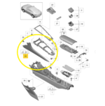 Acabamento Console Central Porsche 718 Cayman S 18 2023 Dir - Imagem 2