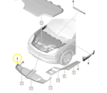 Acabamento Parachoque Porsche Cayenne 2019 a 2023 Dianteiro - Imagem 2