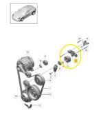 Tensor Guia Esticador Correia Porsche 718 Cayman S 2018 2023 - Imagem 2