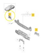 Absorvedor Impacto Parachoque Porsche 718 Cayman 18 23 Tras - Imagem 2