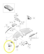 Difusor Ar Painel Porsche 718 Cayman S 2018 a 2023 Direito - Imagem 2