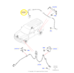 Sensor Freio Abs Land Rover Defender D300 2023 2024 Traseiro - Imagem 3