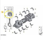 Pistao Motor Bmw M5 4.4 V8 S63 F90 2017 2018 2019 Original - Imagem 5