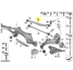 Braço Suspensao Bmw X1 U11 2023 2024 2025 2026 Traseiro Oem - Imagem 2