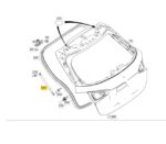 Amortecedor Tampa Porta Malas Mercedes Benz A35 Amg 19 a 23 - Imagem 2