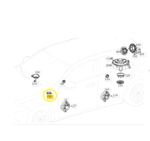 Tweeter Alto Falante Coluna Mercedes Benz A35 Amg  2022 Esq - Imagem 2