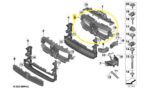 Duto Defletor Ar Radiador Bmw X1 M Sport U11 2023 a 2026 Oem - Imagem 2