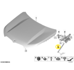 Amortecedor Capo Bmw X1 U11 2023 2024 2025 2026 Original - Imagem 2