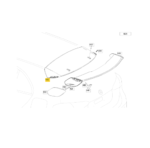 Aerofolio Teto Brake Light Mercedes Benz A35 Amg 2019 a 2023 - Imagem 2