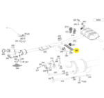 Suporte Escapamento Mercedes Benz A35 Amg 2019 2020 a 2023 - Imagem 2