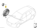 Alto Falante Porta Bmw X1 M Sport U11 2023 a 2026 Original - Imagem 2