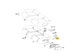 Suporte Guia Banco Mercedes Benz A35 Amg 2019  2023 Tras Dir - Imagem 2