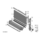 Kit Conjunto Radiador BMW X1 M Sport U11 2023 2024 a 2026 - Imagem 2