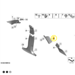 Moldura Coluna Bmw X1 U11 2023 2024 a 2026 Traseira Esquerda - Imagem 2