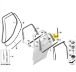Acabamento Coluna Porta Bmw X1 U11 2023 a 2026 Traseiro Esq - Imagem 2