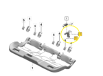 Suporte Guia Encosto Banco Porsche Macan 4S Ev 2025 26 Tras - Imagem 2