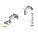 Acabamento Parabarro BMW X1 U11 2023 a 2026 Diant Esquerdo - Imagem 2