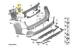 Suporte Guia Parachoque Bmw X1  U11 2023 a 2026 Tras Direito - Imagem 2