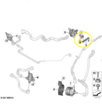 Suporte Bomba Agua Motor Bmw X1 U11 2023 2024 2025 2026 Oem - Imagem 2