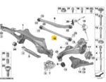 Braço Suspensao Bmw X1 M Sport U11 2023 24 a 2026 Traseiro - Imagem 2