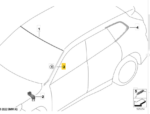 Friso Pestana Parabrisa Bmw X1 U11 2023 2024 2025 2026 Dir - Imagem 2