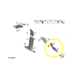 Moldura Acabamento Coluna BMW X1 U11 2023 a 2026 Tras Esq - Imagem 2