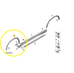 Moldura Friso Paralama BMW X1 U11 2023 a 2026 Dianteiro Esq - Imagem 2