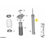 Amortecedor Bmw X1 M Sport U11 2023 2024 a 2026 Traseiro - Imagem 2