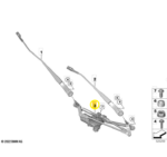 Galhada Motor Limpador Parabrisa Bmw X1 U11 2023 26 a 2026 - Imagem 2
