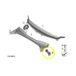 Dreno Agua Churrasqueira Inf BMW X1 U11 2023 a 2026 Esquerdo - Imagem 2