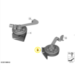 Buzina Caracol Grave Bmw X1 M Sport U11 2023 2024 a 2026 Oem - Imagem 2