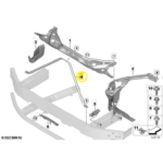 Barra Reforço Motor Cofre Bmw X1 U11 2023 2024 2025 2026 - Imagem 2