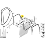 Moldura Arco Porta Bmw X1 U11 2023 a 2026 Traseira Esquerdo - Imagem 2
