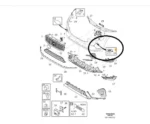 Suporte Esguicho Farol Volvo Xc60 2021 A 2023 Esquerdo Oem - Imagem 2