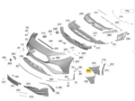 Guia Suporte Int Parachoque Mercedes A35 Amg 19 23 Diant Esq - Imagem 2