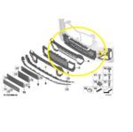 Grade Inf Parachoque BMW X1 M Sport U11 2023 2024 2025 2026 - Imagem 2