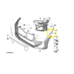 Suporte Guia Parachoque BMW X1 U11 2023 2026 Diant Esquerdo - Imagem 2