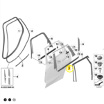 Pestana Friso Porta Bmw X1 U11 2023 a 2026 Traseira Esquerda - Imagem 2