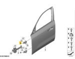 Dobradiça Superior Porta BMW X1 U11 2023 24 a 2026 Diant Esq - Imagem 2