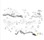 Tubo Mangueira Agua Radiador Mercedes Benz A35 Amg 2019 2023 - Imagem 2