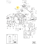 Mangueira Respiro Caixa Cambio Volvo Xc60 T5 2018 2019 A 23 - Imagem 2