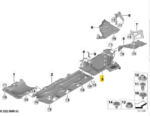 Chapao Protetor Assoalho Bmw X1 U11 2023 a 2026 Tras Esquerd - Imagem 2