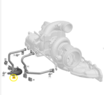 Tubo Mangueira Agua Turbina Mercedes Benz A35 Amg 2019 2023 - Imagem 2